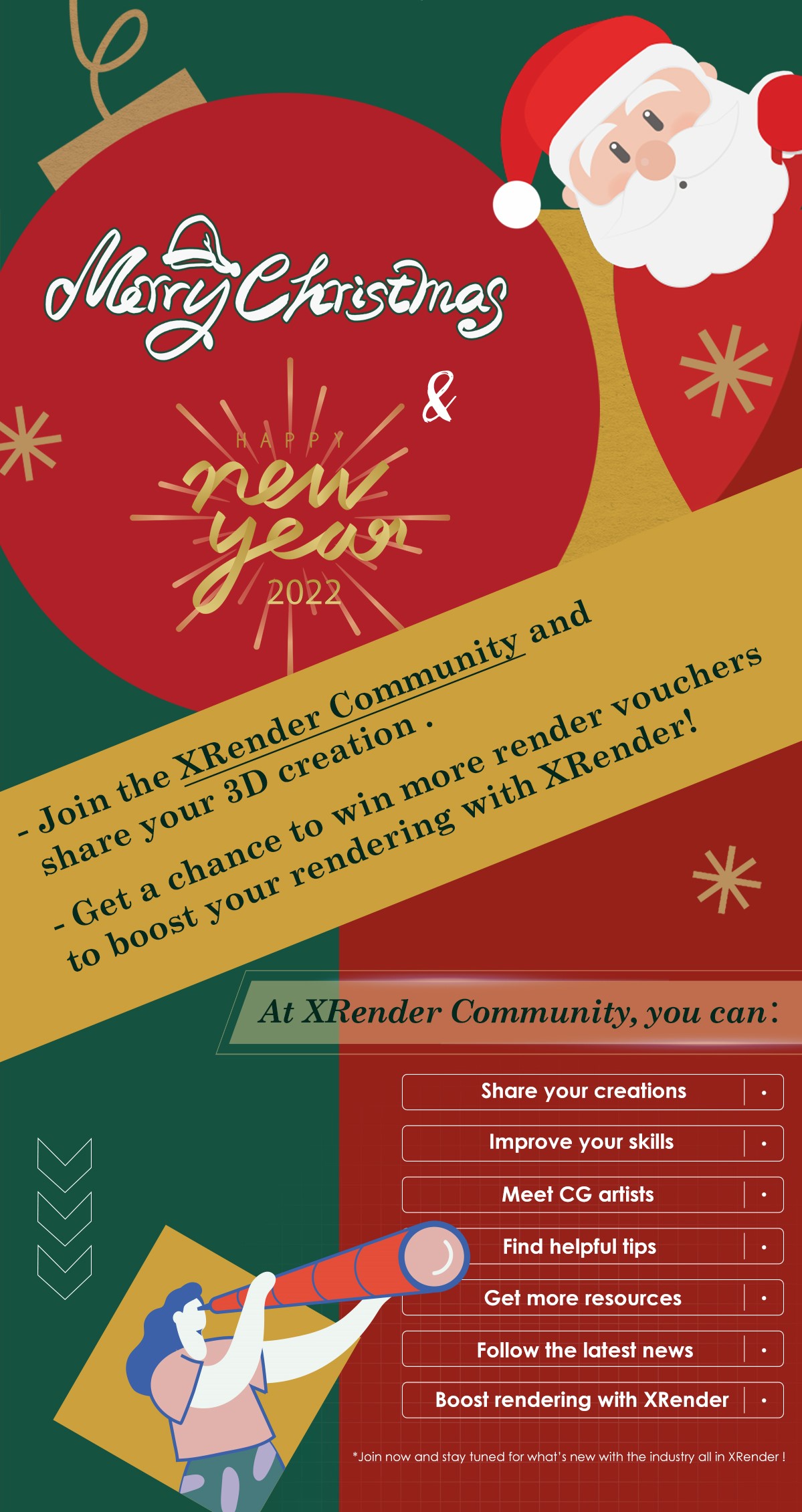 Join now and stay tuned for what’s new with the industry all in XRender !