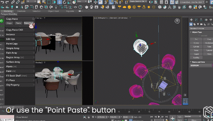 Point Paste in 3ds Max with CG Magic
